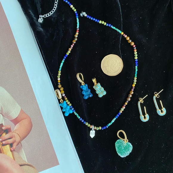 Crystal Haze - 🆕 Nostalgia Bear - Pave Connector - Gold Plated - Azure-Hostpick - Picture 9 of 9